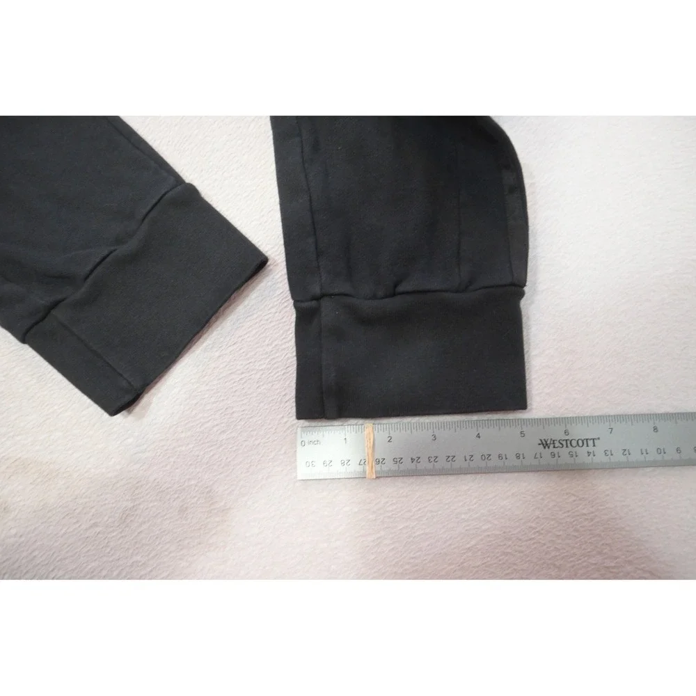 Adidas Joggers Mens Medium Black 3-Stripe Tapered Cuffed Sweatpants‎ Excellent